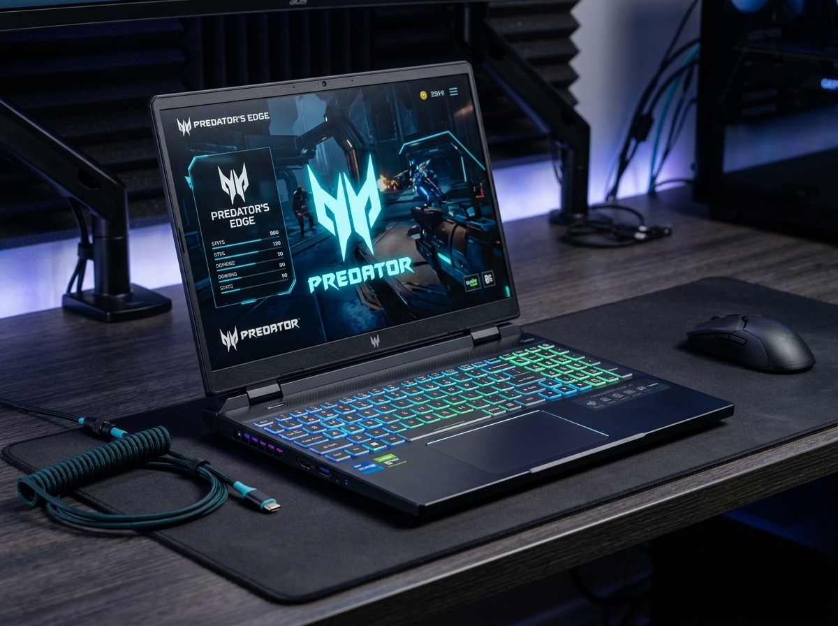 Acer Predator Helios Neo 16S gaming laptop with RTX 5060 and OLED display, available in Bhuj