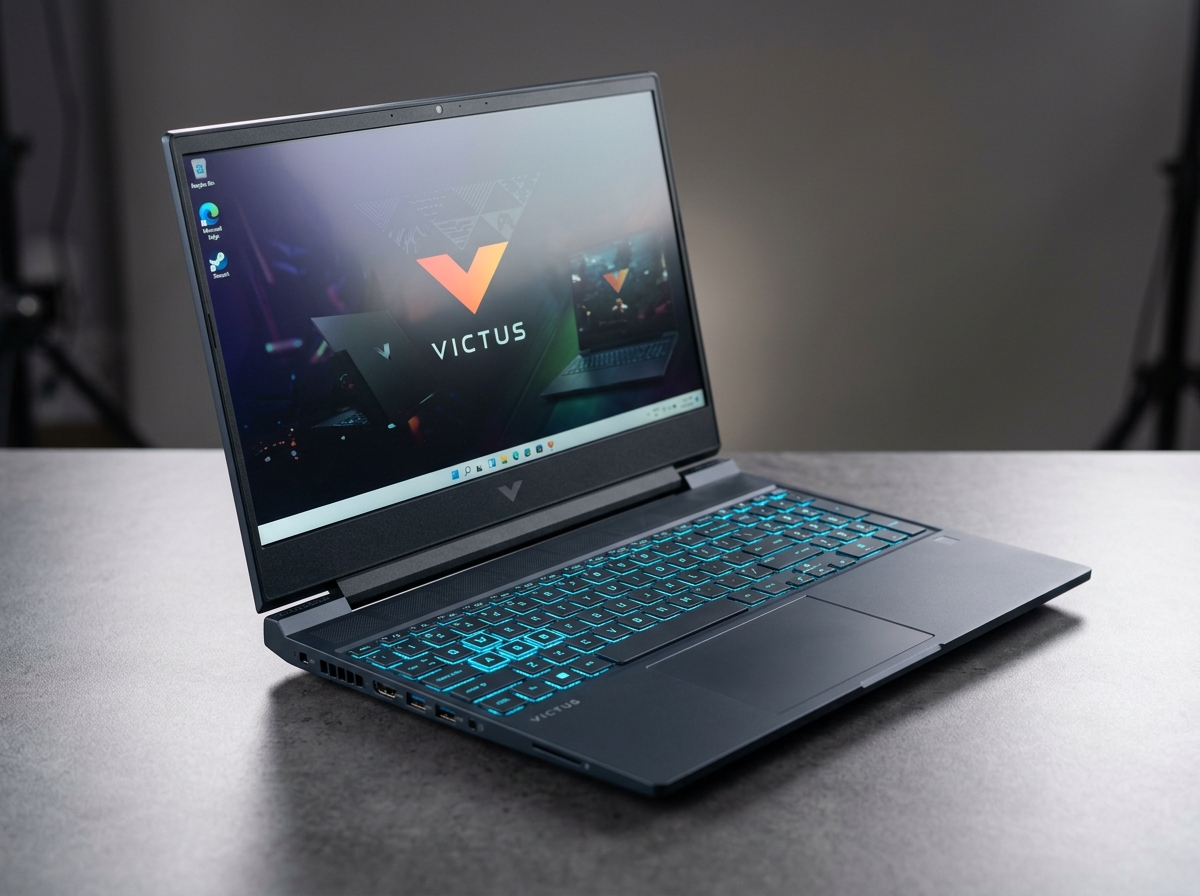 HP Victus 15 gaming laptop with RTX 4050 graphics, available in Bhuj